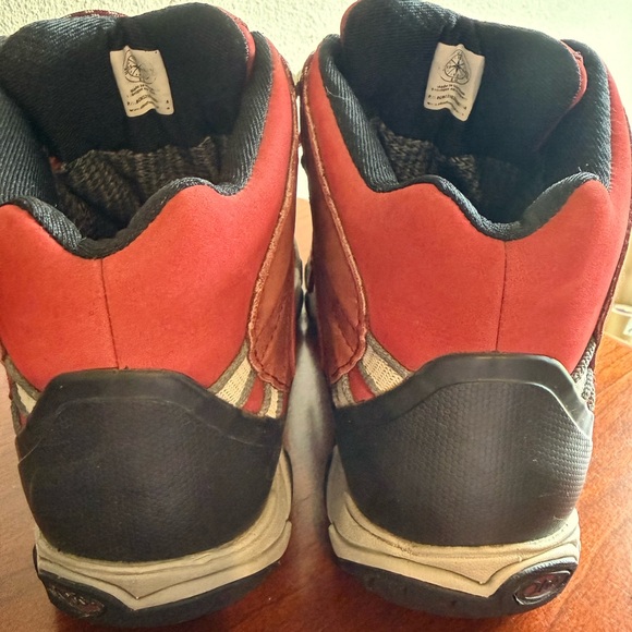 Women's Red Athletic Hiking Shoes - Picture 2 of 8